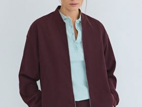 Бомбер на молнии, Фиолетовый