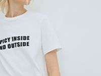 Футболка с принтом, Белый