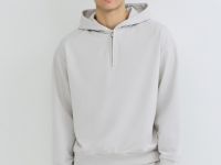 Толстовка на молнии с капюшоном, Белый