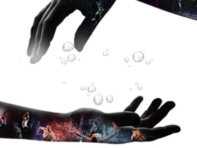 Шоу под дождем &quot;Признание в любви&quot;