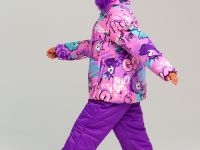 Комплект текстильный с полиуретановым покрытием для девочек: куртка, полукомбинезон