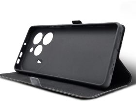 Чехол-книжка BoraSCO для TECNO Pova 6/Pova 6 Pro Чёрный