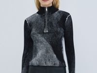 Джемпер-анорак с эффектом стирки, Серый