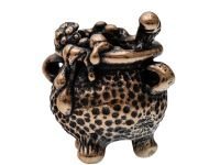 Бусина для темляка Ведьмин котелок, бронза