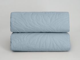Покрывало Fogliare, голубое