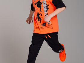 Комплект трикотажный для мальчиков: фуфайка (футболка), брюки