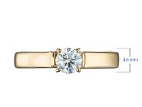 Помолвочное кольцо из желтого золота с бриллиантом э0301кц10210203