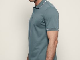 Поло с контрастной отделкой