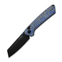 Складной нож Kizer Madrac, сталь Nitro-V, рукоять микарта, синий/черный