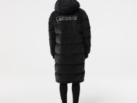 Женское стеганая куртка-пуховик Lacoste с капюшоном