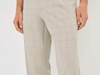 Брюки в клетку, Бежевый
