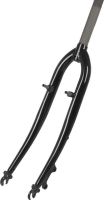 Жесткая стальная вилка ACME 28" 1-1/8" резьбовой шток (черный эксцентрик 9 мм шток 1 1/8" (28.6 мм) для ободных и дисковых тормозов)