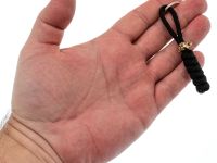 Бронзовая бусина "Голова Грогу" с темляком