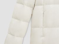 Пуховик с воротником-стойкой