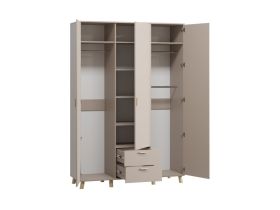 Распашной шкаф Пронто 3-150x220 Латте