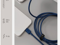 Кабель VLP Nylon Cable USB-C / USB-C 1,2 м Тёмно-синий