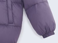 Удлиненный пуховик с капюшоном