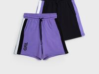 Шорты трикотажные для девочек, 2 шт в комплекте