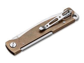 Складной нож Boker Atlas, сталь 12С27, рукоять латунь
