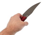 Нож Barmaley Knives Пьеро, сталь AUS-10Co, рукоять Микарта, красный