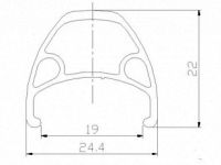 Обод Author Radon Pro 27,5&quot; (ниппель (спорт) 32 стенка двойная, одинарный пистон 27.5&quot; (584) для дисковых тормозов)