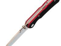 Складной нож Клык Техно, сталь N690, рукоять G10 черно-красный