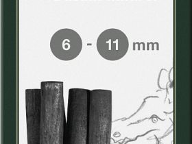 Набор угля натурального Faber-castell "Pitt Monochrome" 6 шт 6-11 мм в картонный коробке