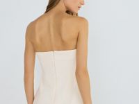 Корсетный топ из поливискозы, Бежевый