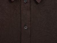 Блузка из жатого сатина, Коричневый