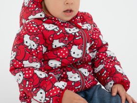 Куртка детская текстильная с полиуретановым покрытием для девочек