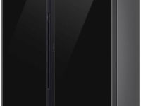 Холодильник Samsung Side-by-Side с автоматически открывающимися дверьми, 646 л Черное стекло