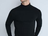 Вязаный джемпер, Черный