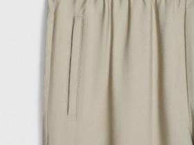 Широкие брюки из вискозы, Бежевый