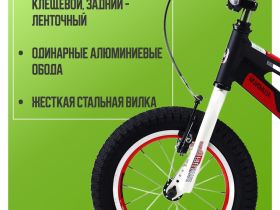 Детский велосипед Royal Baby Freestyle Space №1 16, год 2020, цвет Черный