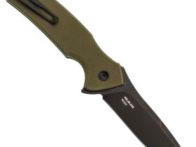 Складной нож Mr.Blade Hellcat Mini blackwash, сталь VG-10, рукоять Olive G10