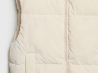 Утеплённый двусторонний жилет для девочек, Бежевый
