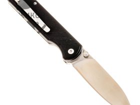 Складной нож QSP Parrot, сталь D2, рукоять G10, черный