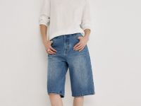 Шорты-бермуды со средней посадкой, Синий