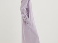 Платье прямого кроя с хлопком