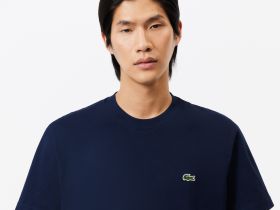 Мужская хлопковая футболка Lacoste с коротким рукавом