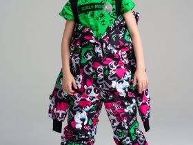 Комбинезон текстильный с полиуретановым покрытием для девочек