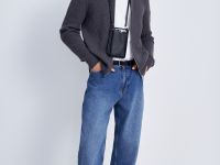 Кардиган на молнии с воротником-стойкой