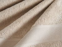 Полотенце махровое Классический/Classico, бежевое