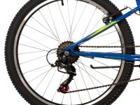 Подростковый велосипед Novatrack Racer 24 M, год 2023, цвет Синий, ростовка 12