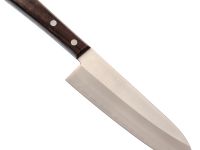 Поварской кухонный шеф нож Сантоку Kanetsugu Special Offer 17 см, сталь Aus 8 / Laminated Sus 410 Stainless Steel, рукоять розовое дерево