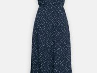 Сарафан миди приталенного силуэта с принтом в горошек