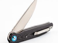 Складной нож Bestech Knives ASCOT, D2, Черно-серый карбон