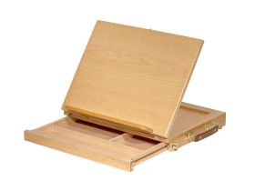 Мольберт настольный Pinax ТЕ-01A, планшетный с ящиком, бук