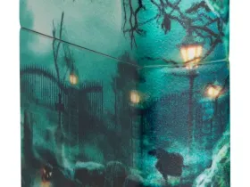 Зажигалка ZIPPO Graveyard с покрытием 540 Matte, латунь/сталь, разноцветная