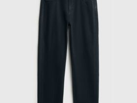 Джинсы Straight с накатом, Черный